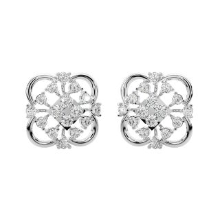 Isaiah Round Diamond Stud Earrings